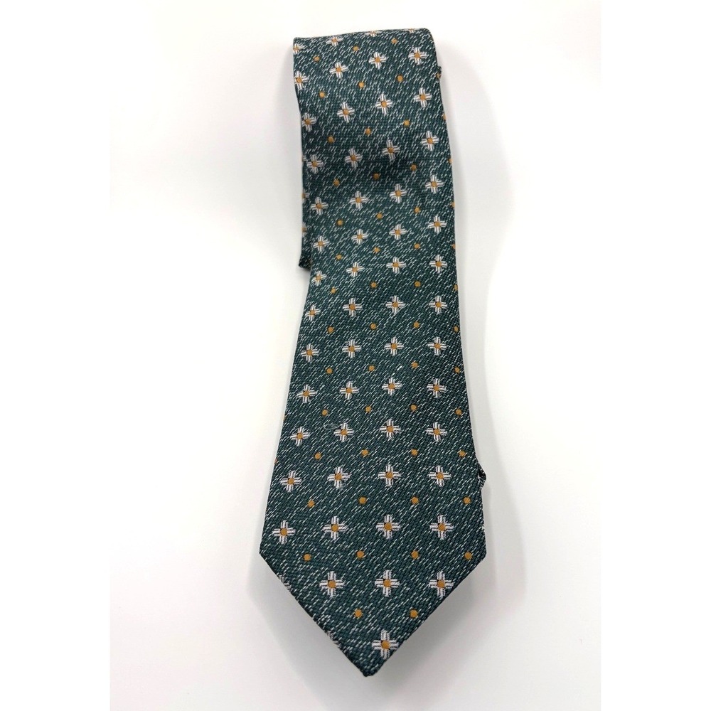 Art of the Gentleman Tie | Teal & Gold Foulard